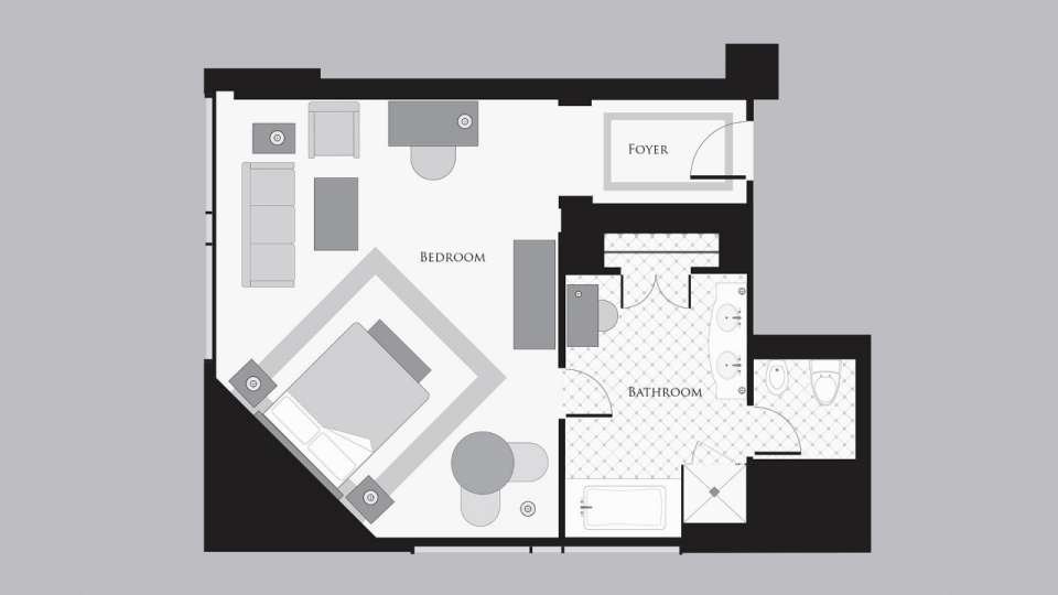 Bellagio Salone Suite Floorplan