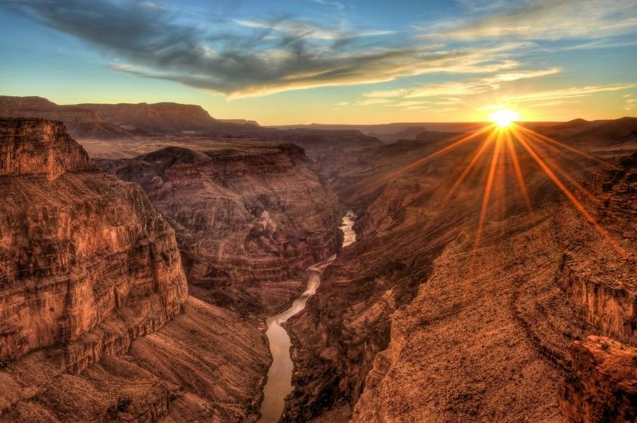 las vegas grand canyon south rim sunset