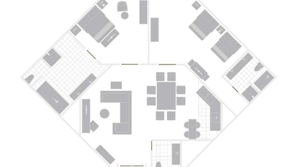 Mirage Las Vegas Hospitality Suite Floorplan