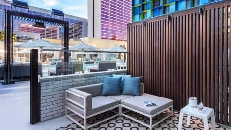 The Linq Las Vegas Deluxe Poolside Cabana Room