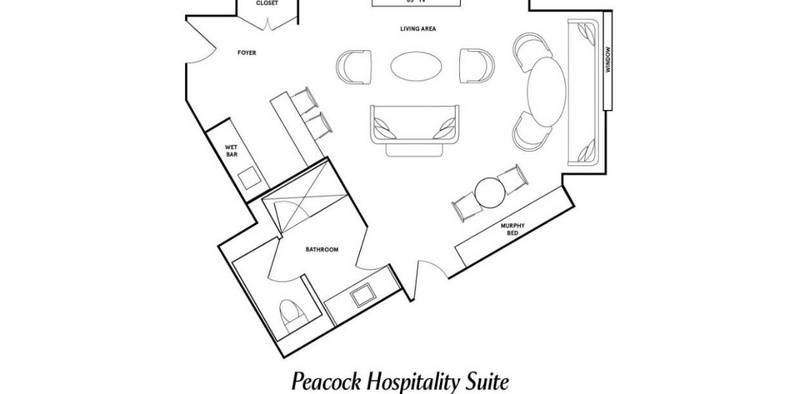Park MGM Las Vegas Peacock Hospitality Suite Floorplan