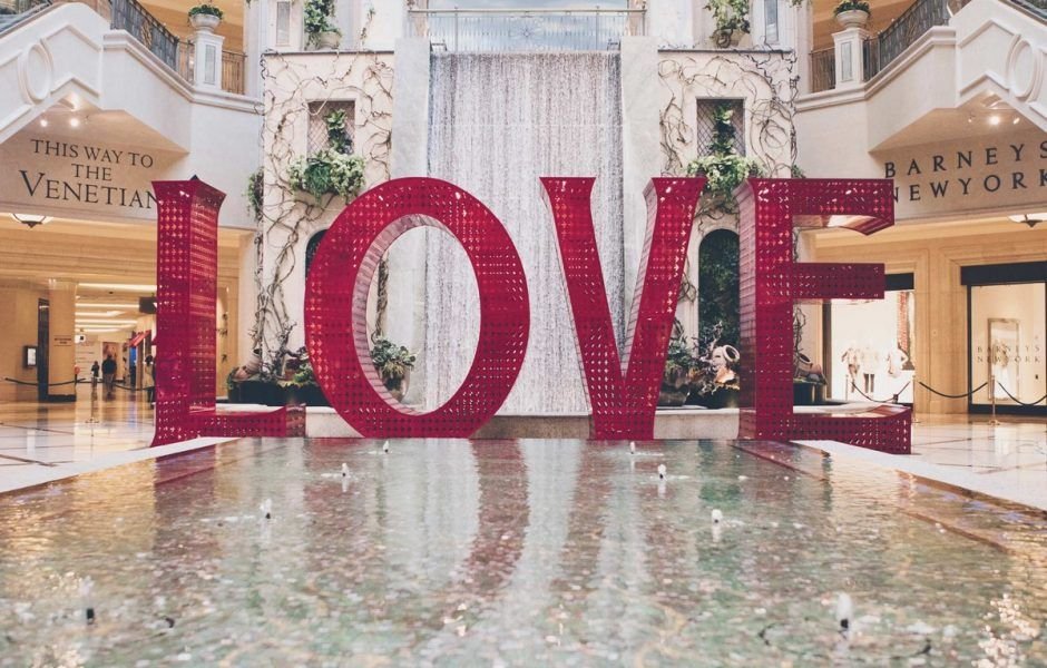 The Venetian Las Vegas Love Art Installation
