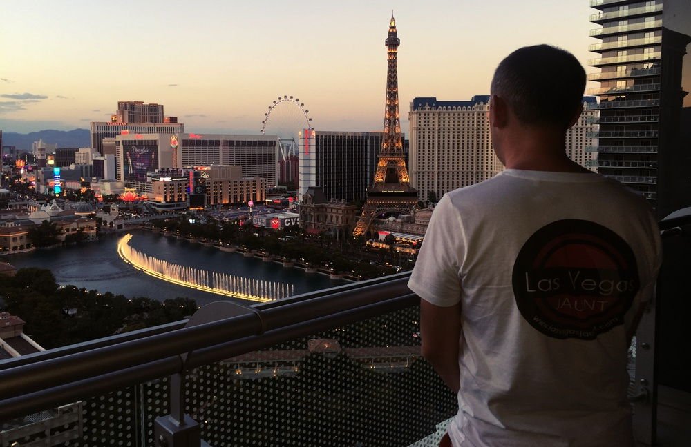 Las Vegas Bellagio Foutain View From The Cosmopolitan Terrace