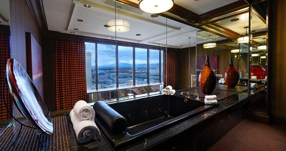 Golden Nugget Las Vegas Spa Tower Spa Suite Bathroom
