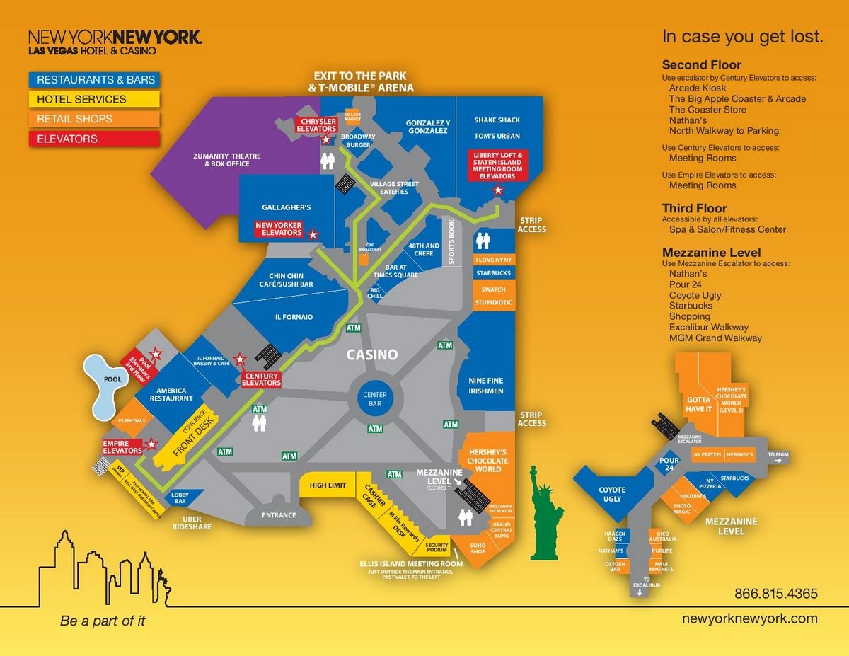 New York New York Las Vegas Property Map