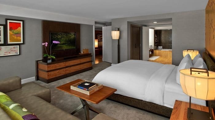 Nobu Hotel Las Vegas Sake Suite Bedroom