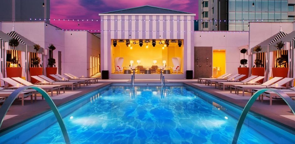 Sahara Las Vegas Retro Pool Lounge