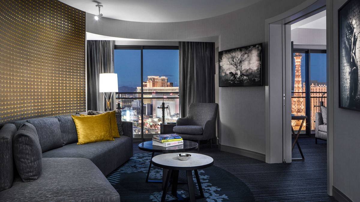 The Cosmopolitan of Las Vegas Terrace Suite Living Room