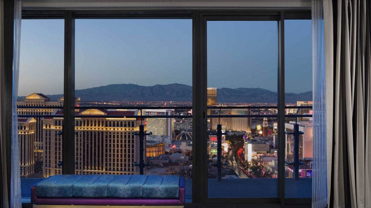 The Cosmopolitan of Las Vegas Wraparound Terrace Suite View