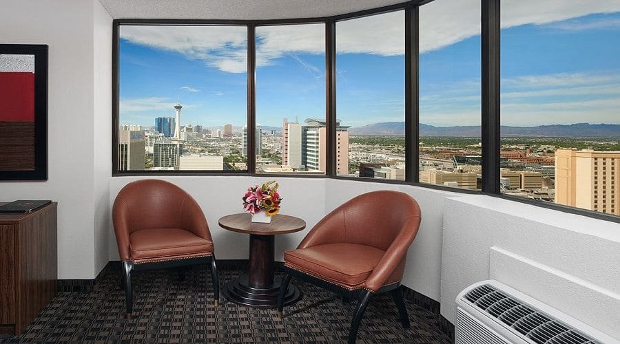 The D Las Vegas Corner King Premium Room View