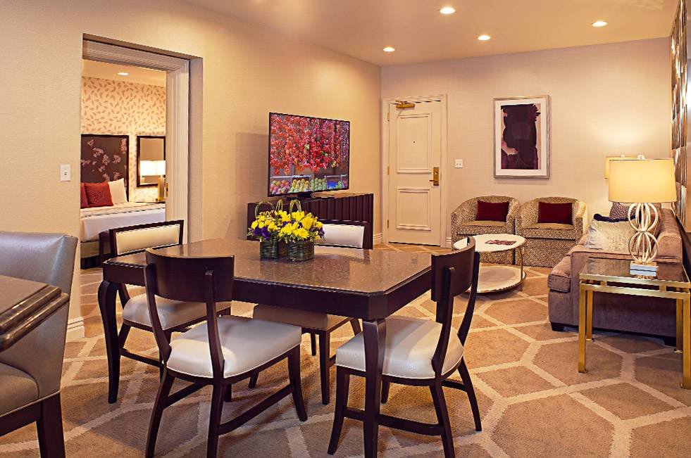 The Orleans Las Vegas Executive Suite One Bedroom Dining Area