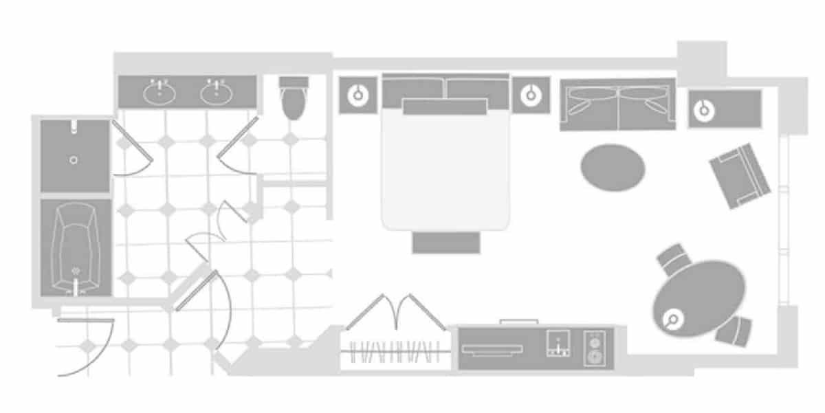 The Signature Las Vegas Deluxe Suite Floor Plan