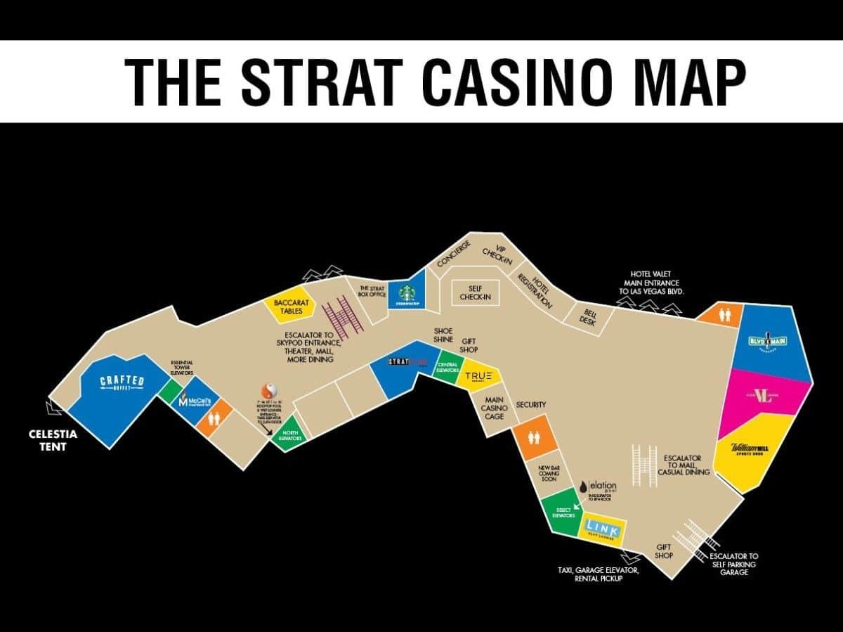 The Strat Las Vegas Property Map