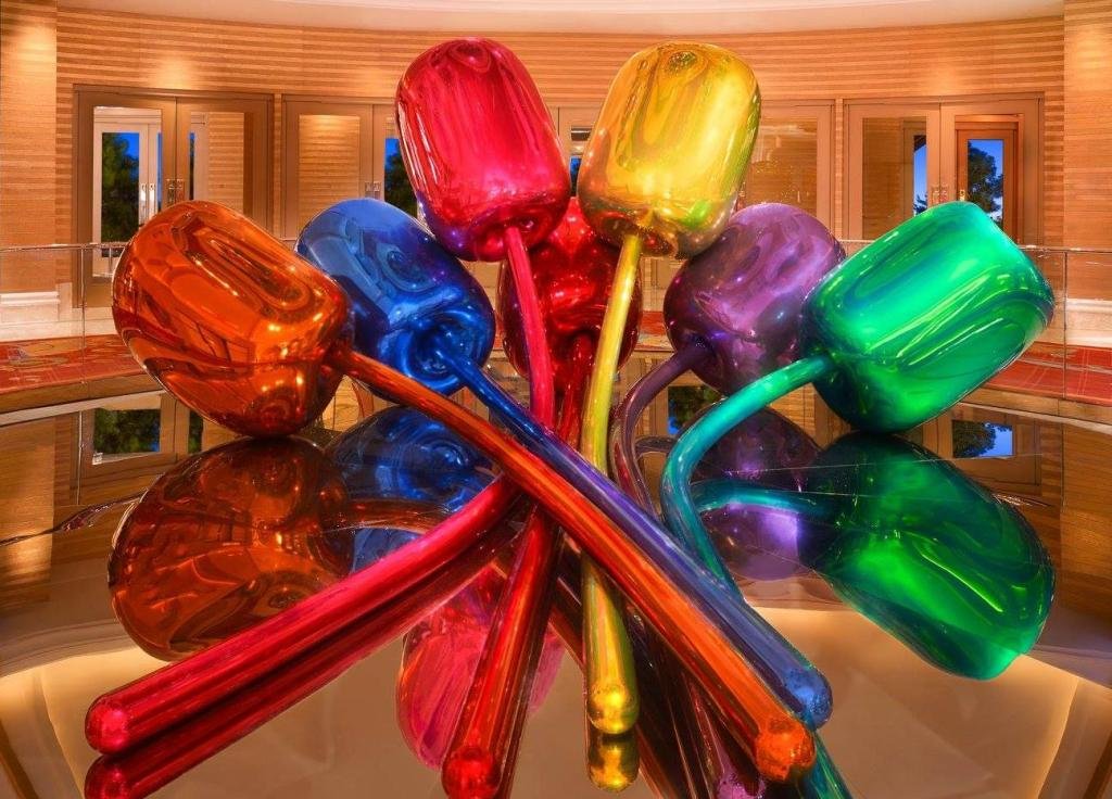 Wynn Las Vegas Jeff Koons Tulips Sculpture