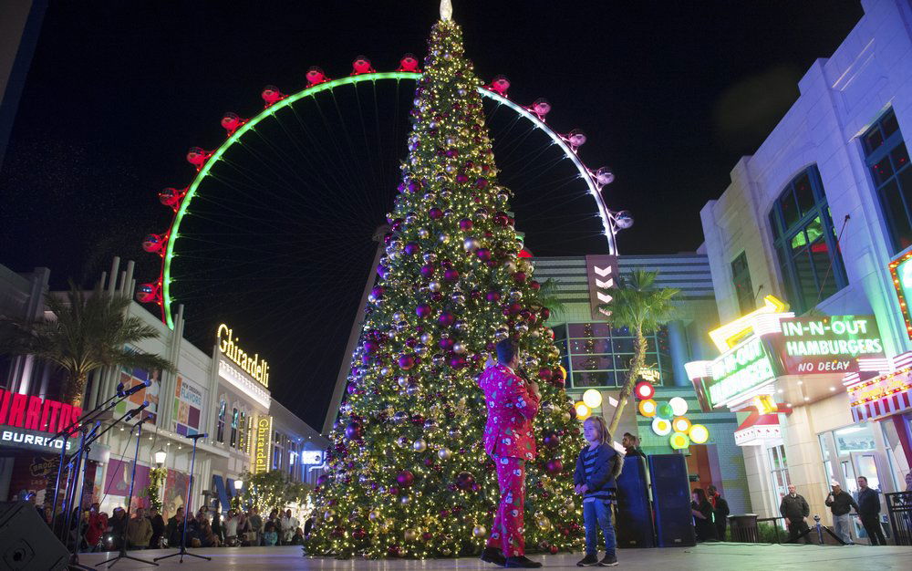 The Linq Promenade Las Vegas Christmas Tree