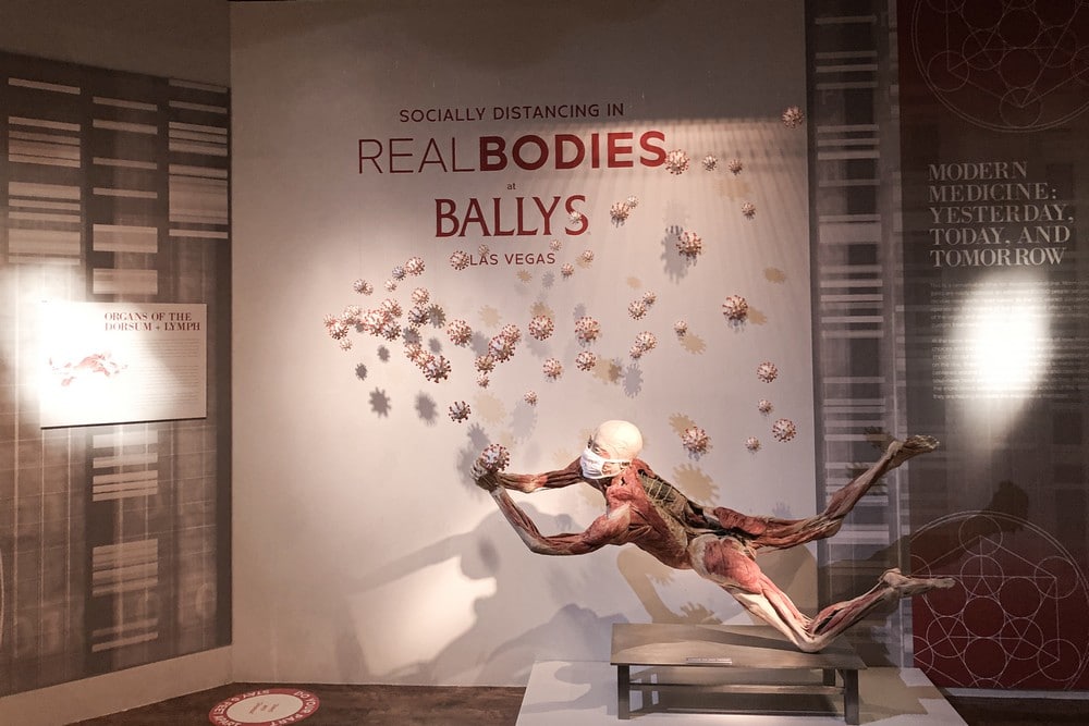 Real bodies Bally's Las Vegas Social Distancing