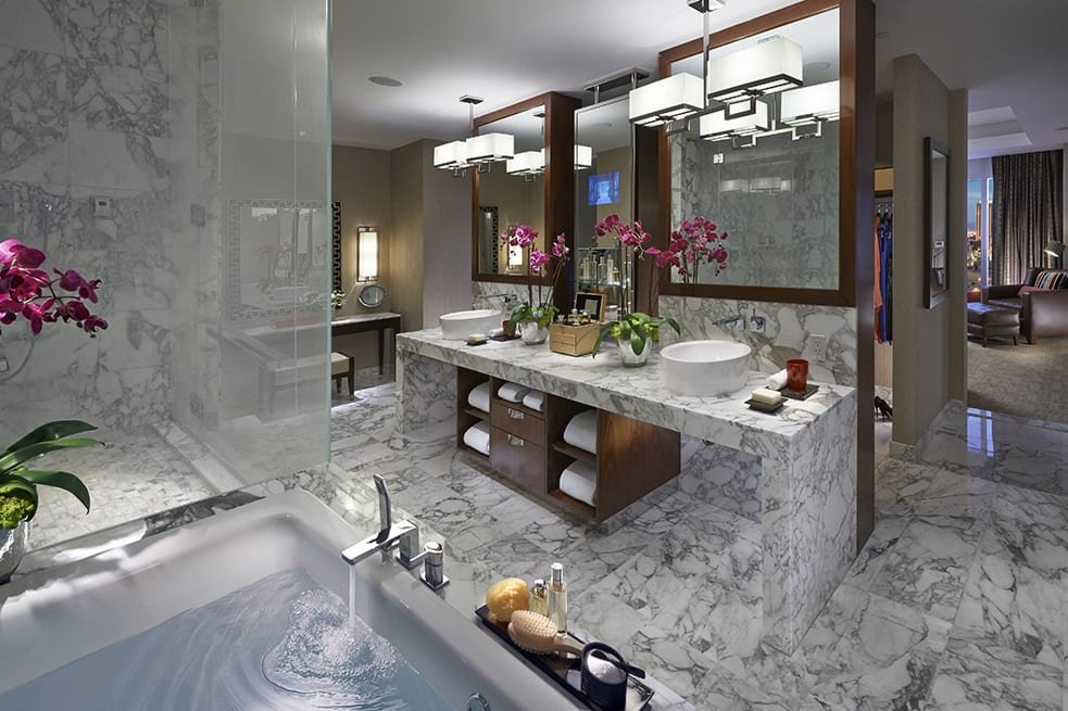 Waldorf Astoria Las Vegas Villa One Bedroom Suite Bathroom