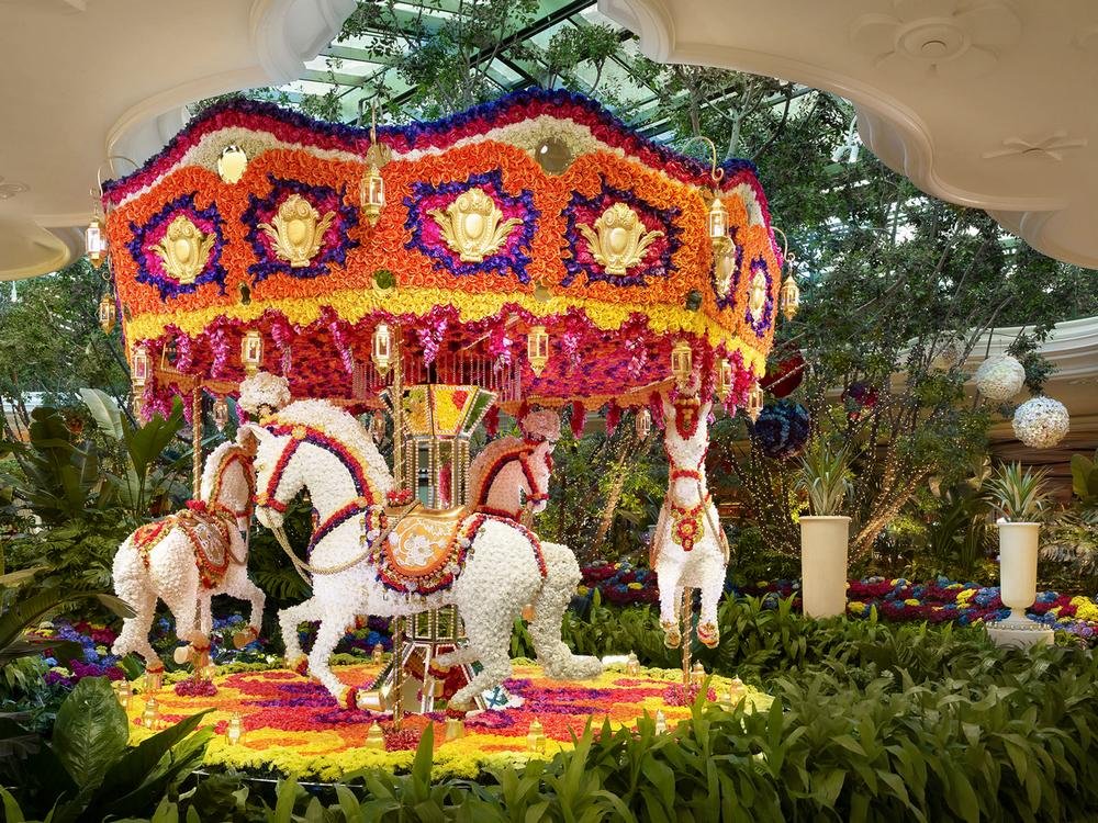 Wynn Las Vegas Atrium Floral Carousel