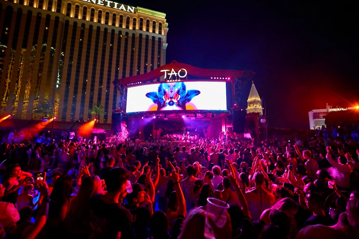 TAO Beach Evening Tide at The Venetian Resort Las Vegas