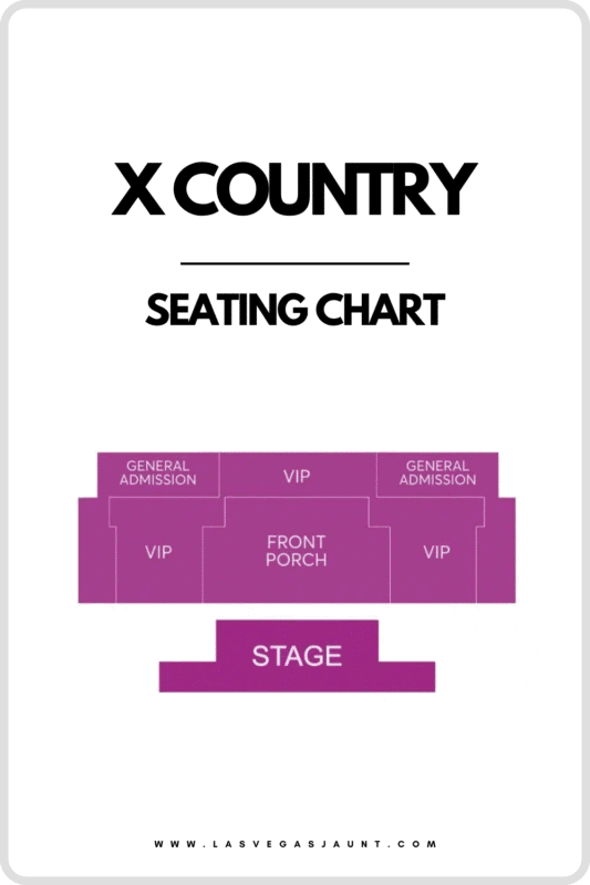 X Country Vegas Seating Chart