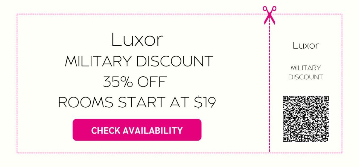 Luxor-Military-Discount-Promo-Code