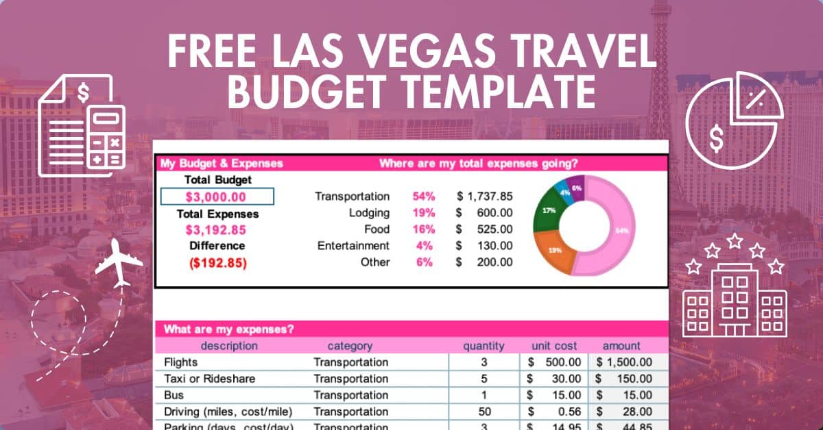 Free-Las-Vegas-Travel-Budget-Template-Excel-Spreadsheet